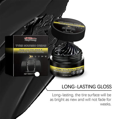 ✨ Tire wax – restores black gloss, blocks UV, repels dirt. Easy & quick! 🚗