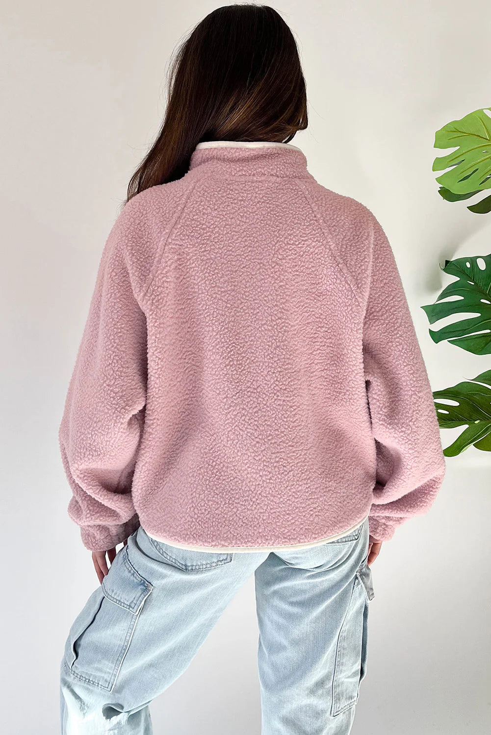 Women’s Half Snap Long Sleeve Sweatshirt