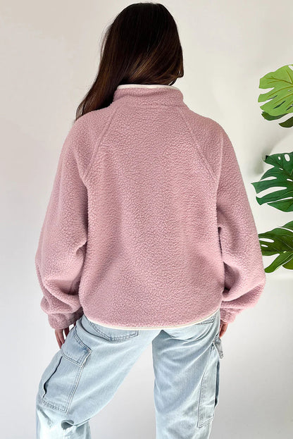 Women’s Half Snap Long Sleeve Sweatshirt